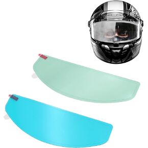فيلم Universal Helment Visor Anti -Fog Film & Rainproof Film - إصداران كبيران للعدسات خوذة الدراجات النارية ، بديل لعدسة Pinlock - أفلام درع خوذة Ultra HD ، ومضاد للارتقاء