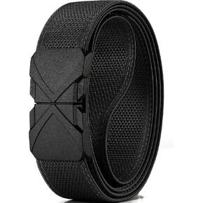 GEIT Stretch Nylon Belt with Quick Release Buckle, Casual Golf Hiking Invisible Elastic Web Belt