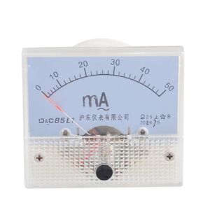uxcell برغي مثبت على التناظرية AC 0-50MA النطاق milliamp meter