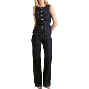 Cinq à Sept Womens Indigo Denim Reenee Vest