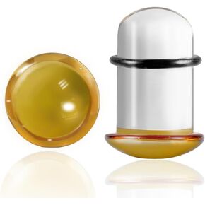 DOEARKO 12 PCS Glass Glass أذن مقاييس تمدد المقابس المريحة مقاييس جسم الأزياء