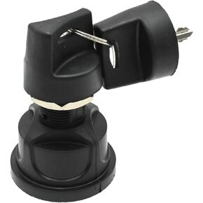 95060-01 Rotary Ignition Switch with Keys, Replacement for Cole Hersee 4 Position Sealed Ignition Switch, Replaces 95060-01