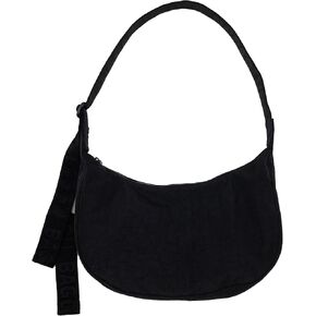 BAGGU Medium Nylon Crescent Bag - Black