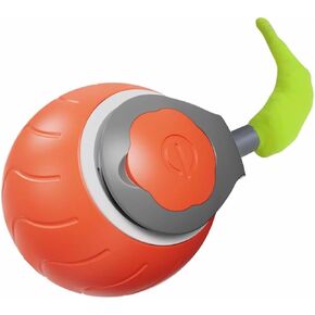 Teytive Cat Toys Upgrade Speedy Ball 3.0 Tomatible Cat Ball Toy مع Tail Pet Rolling Toy للقطط البالغة بالملل ، يتم تنشيط الحركة (Red)