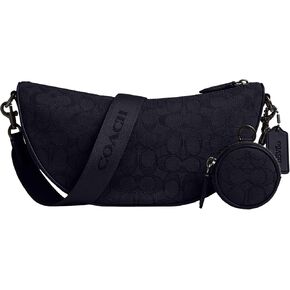Coach Hall Soft Sling Bag in Signature Jacquard, Midnight Navy