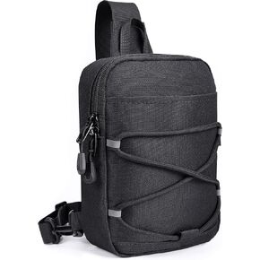 MOZETO Small Sling Bag RFID Blocking Mini Crossbody Bag YKK Zippers Travel Hiking Cross Body Pouch