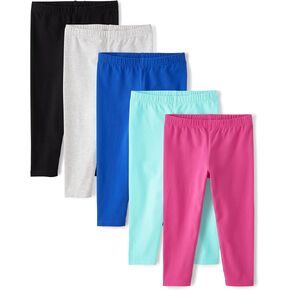 The Children's Place ، Girls ، متنوعون كل يوم من طماق Capri ، و Solid Multicolor 5 عبوات ، X-Large