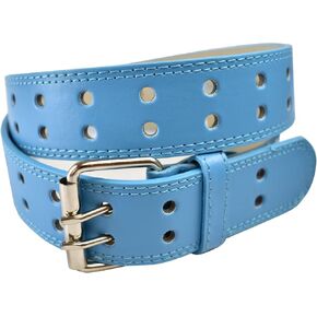 Euro Womens Wide Wide 2 Hole Leather Belt - BN9041