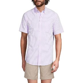 Lands' End Men's Short Sleeve Seersucker Shirt