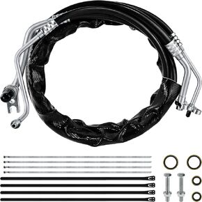 MuHize C68100 Upgraded Rear AC Line Set - Air Conditioning Hose Kit Compatible with Dodge Caravan/Grand Caravan/Chrysler Town & Country