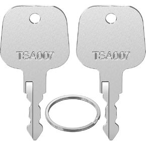 Key for TSA, 2PCS TSA007 TSA002 for Master Luggage Lock Keys Compatible with Luggage Suitcase Password Locks