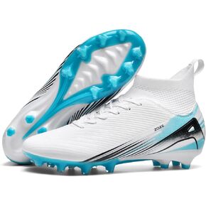 Men's High Top Soccer Shoes AG Long Spikes Men's and Women's High-Top Students Game Sports Training Soccer Cleats Shoes