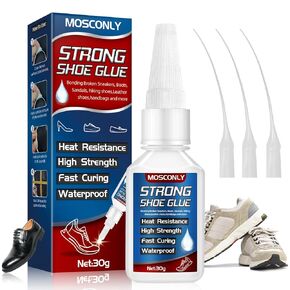 Shoe Glue 30g, Super Shoe Glue for Sole Repair, Strong Adhesive for Repairing Boot, Sneaker, Athletic Shoes, Heels, Waterproof Durable, Long-Lasting Bond