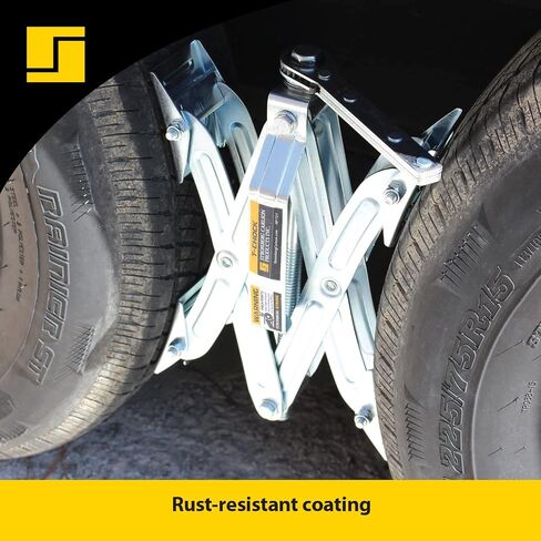 Stromberg Carlson JBP-T217.2 Tandem Axle T-Chock - Heavy Duty RV Wheel Chocks & Tire Stabilizers - Camper Wheel Chock Scissor Stabilizers for RVs, Trailers, and Campers- Fits Tires 2"-17" Apart 2-Pack in Saudi Arabia