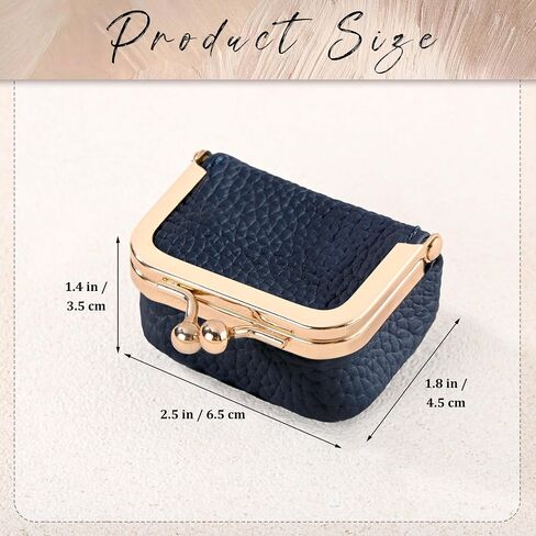 Zivyes Mini Jewelry Box Travel Small Coin Purse Organizer Case Genuine Leather Tiny Size in Kuwait