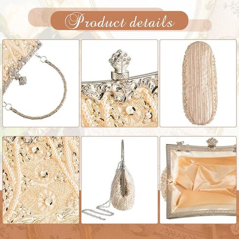 Amylove 1920s خمر قابض القابض BACK BAG الرسمي في عشرينيات من القرن العشرين للنساء هدية حفل الزفاف in Kuwait