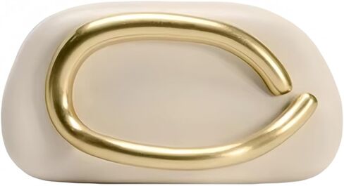 Women PU Leather Metal Handle Handbag Trendy Commuting Compact Stone Purse Hand-held Causal Shoulder Clutch Bag in Kuwait