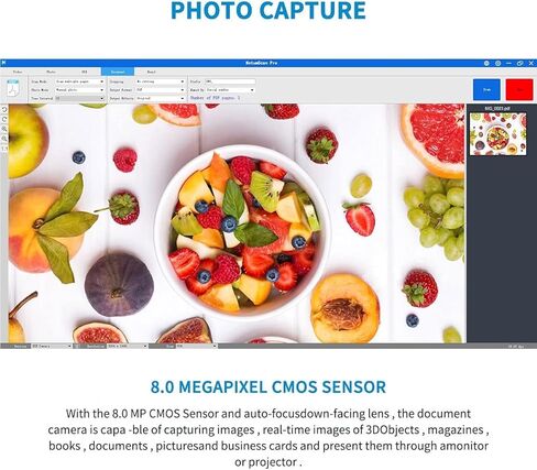 كاميرا المستندات الكتابية NetumScan بدقة 13 ميجابكسل للمعلمين، التعرف الضوئي على الحروف متعدد اللغات بواسطة تقنية الذكاء الاصطناعي، قابلة للطي والمحمولة، عرض في الوقت الفعلي، تسجيل فيديو، حجم الالتقاط A3/A4، Windows فقط in Kuwait
