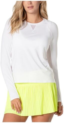 Lucky In Love Women's High Low Breezy Long Sleeve Shirt. in Kuwait