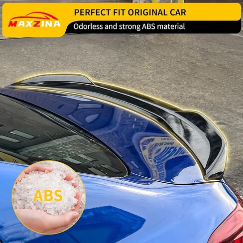 جناح المفسد متوافق مع 2019-2024 Kia ​​Forte سيدان ABS البلاستيك المفسد الخلفي المفسد الشفة الجناح المفسد الخلفي لعام 2023 Forte (أسود لامع) in Kuwait
