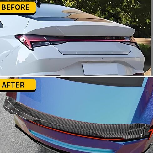 جناح المفسد متوافق مع 2019-2024 Kia ​​Forte سيدان ABS البلاستيك المفسد الخلفي المفسد الشفة الجناح المفسد الخلفي لعام 2023 Forte (أسود لامع) in Kuwait