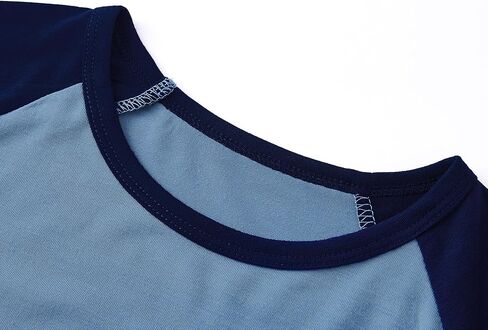 Tebbis Pajamas for Boys Fun Baseball Navy Blue Shorts & Pants 2 قطعة PJS مجموعة Comfy Sleep-Size 6-18 in Kuwait