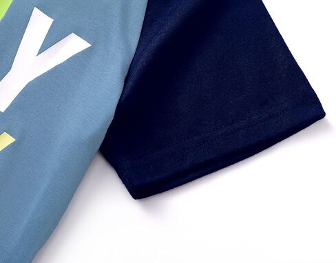 Tebbis Pajamas for Boys Fun Baseball Navy Blue Shorts & Pants 2 قطعة PJS مجموعة Comfy Sleep-Size 6-18 in Kuwait