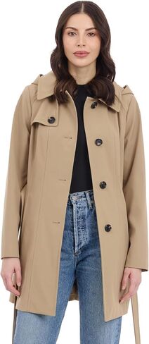 Michael Kors Women's Belted Raincoat with Detachable Hood in Saudi Arabia