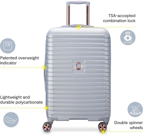 DELSEY PARIS Cruise 3.0 Hardside Expandable Luggage with Spinner Wheels, Graphite, Checked-Large 28 Inch in Kuwait