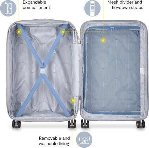 DELSEY PARIS Cruise 3.0 Hardside Expandable Luggage with Spinner Wheels, Graphite, Checked-Large 28 Inch in Kuwait