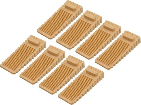 uxcell 12 Pcs Door Stoppers for Bottom of Door, 1.57 Inch Door Stops, Rubber Door Stopper Wedge Anti Slip, Window Stopper Door Stackable, White in Kuwait