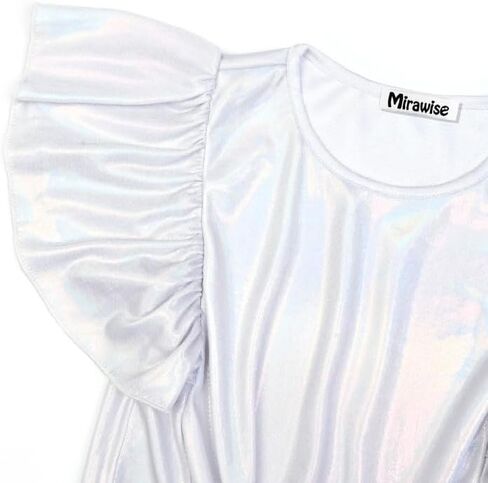 MIRAWISE GIRLS TROPS TOPS MENTALLIC TOPS THERT TSHIRT Shulk Short Size Size 6-14 in Kuwait