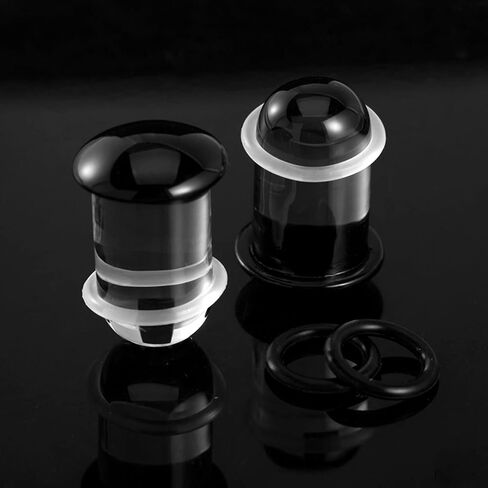 DOEARKO 16 PCS Glass Ear Gauges Stretching Kit Plugs Comfy Stretching Fashion Body Piercing gauges stretching kit 14G-00G in Saudi Arabia