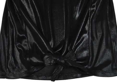 Mirawise Girls Shirts Metallic Tops Clothes Tshirt Ruffle Short Sleeve Tee Size 6-14 in Kuwait