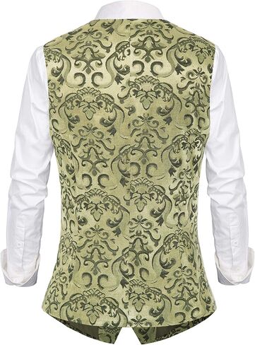 GRACE KARIN Womens Waistcoat Vest Vintage Steampunk Dress Jacquard Jacket in Saudi Arabia