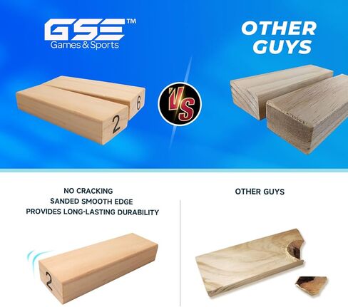 GSE Games & Sports Expert 54-Piece Multi-Color Mini Tumbling Timbers Set, Wooden Blocks Stacking Floor Game, Tower Building Blocks Balancing Game with Bag (Build to Over 1.8ft) in Kuwait