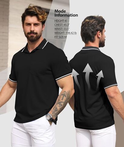 Geek Lighting 3 Pack Mens Polo Derts Short Sleeve Polo الرياضية للرجال من القمصان الفطرية الرطبة مع الجيب in Kuwait