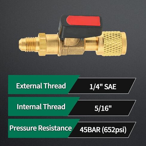 Low Loss Fittings HVAC Tools, Mini Split Air Conditioner Manifold, Refrigerant Charging Valve Compatible with R410A Refrigerant for Home AC in Kuwait