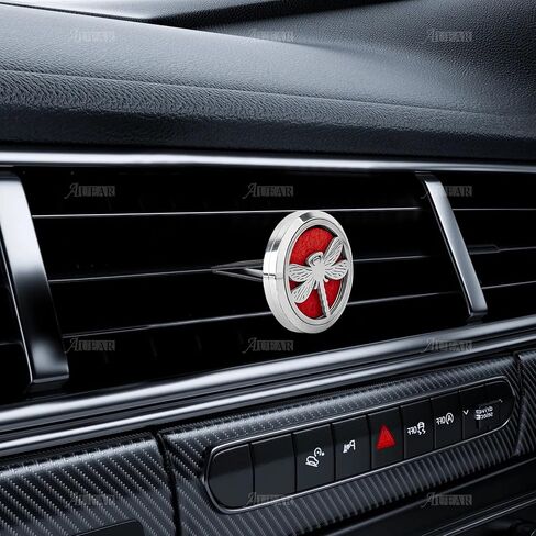 AUEAR, Turtle Car Diffuser Essential Oil Stainless Steel Diffuser Lockets Aromatherapy Air Freshener Car Vent Clip with 10 Felt Refill Pads in Kuwait