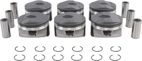 DNJ P3230 Piston Set Standard for 2010-2014 Buick, Cadillac, Chevrolet, GMC, Saab 9-4X, Captiva Sport, CTS 3.0L V6 24V DOHC 182cid in Saudi Arabia
