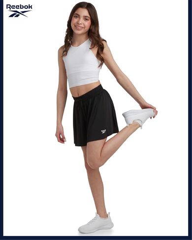 Reebok Girls Athletic Shorts - 3 Pack Lightweight Butterfly Shorts with Liner - Active Performance Flowy Shorts for Girls in Saudi Arabia