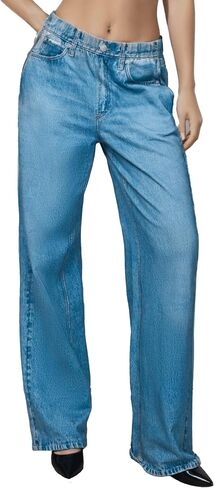 French Terry Sweatpant Jeans Denim Sweat Pants Look Like Jeans Baggy Wide Leg Stretch Pants Jeggings for Women Trendy in Saudi Arabia