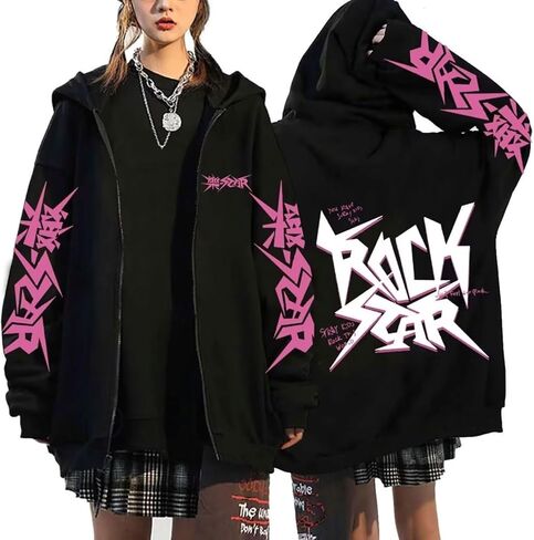 KPOP Stray Kids Album Star Hoodie Jacket Felix Hyunjin Bangchan Lee Know zippered Sweatershirts Jacket in Kuwait