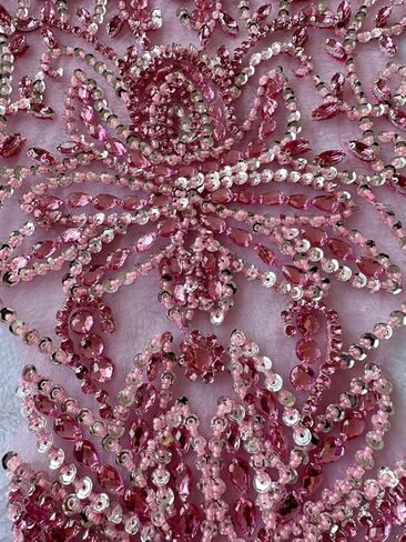 Handsewing حبات الترتر من الدانتيل قطع البقع اليدوي الحجوزات التزيين ملحقات لباس الملابس خط العنق والظهر (Clear AB) in Kuwait