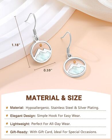 Silver/Gold Mustard Seed Dangle Earrings Love Moving Mountains-Inspirational Christian Christmas Gifts for Women Her in Saudi Arabia