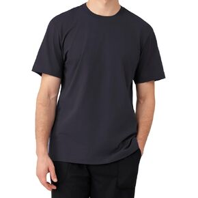 DAVID ARCHY Men's Heavyweight T-Shirt 260g Cotton Sorona Moisture-Wicking Shirts Stretch Side Slit Tees for Men 1-Pack