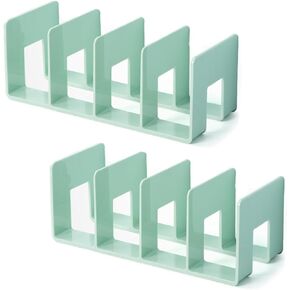 2 Pcs Acrylic Clear Purse Storage Organizers, 4 Sections Dividers in Bedroom Office (bright)