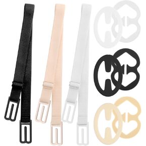 9 Pcs Bra Strap Clips for Racerback, Bra Strap Holders for Slipping Shoulder, Racerback Hooks for Bra Cross Back Clips Cross Back Convertors