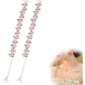 Floral Bra Straps Decorative for Women, Removable Invisible Floral Bra Straps Replacement, Shoulder Straps