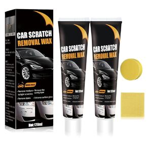 Scratch Remover for Vehicles,Car Paint Scratch Repair,Scratch Remover Kit with Wipe Sponge for Car Vehicles Deep Scratches（2PCS）